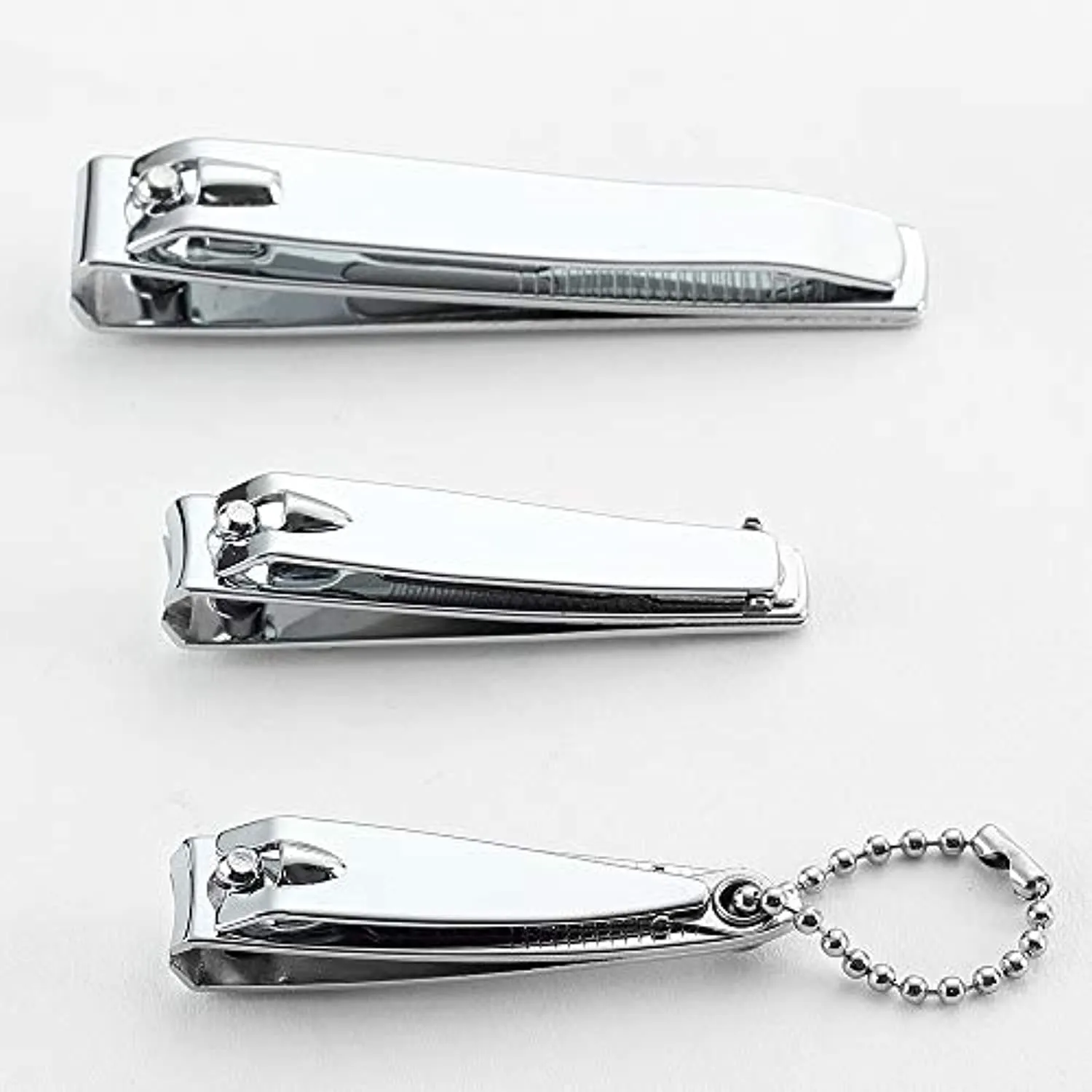 12 Pcs Nail Clippers for Fingernails by YWQ - Swing Out Nail Cleaner / File - Popular Gifts for Men & Women - Best Sharp Stainless Steel Clipper - Wide Easy Press Lever