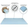 14 Inch Metal Platform Bed Frame with 10 Inch Pocket Spring Mattress in a Box and 2 Inch Cool Gel Memory Foam Topper - Queen