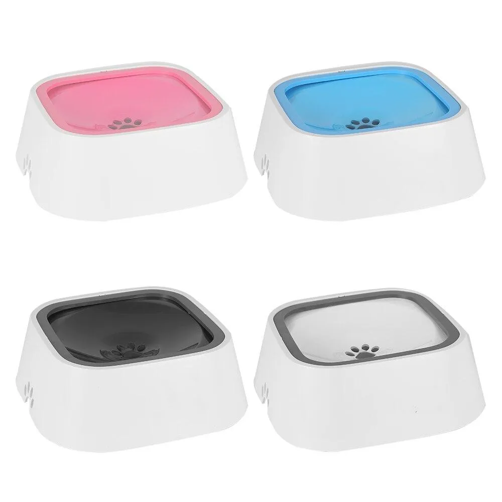 1.5L Pet Drinking Water Bowl Floating Non-Wetting Mouth Dog Cat Bowl