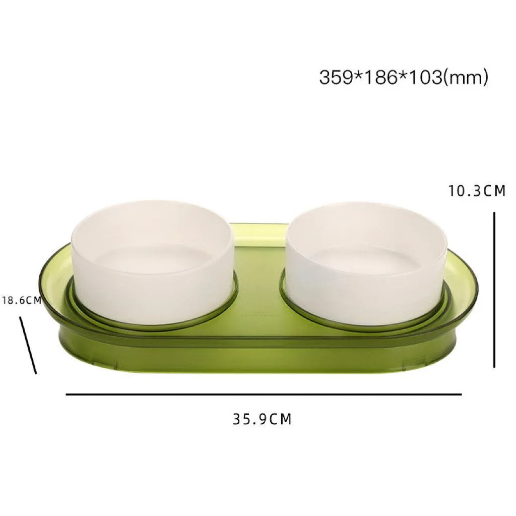 Anti-Spill Angled Pet Bowl