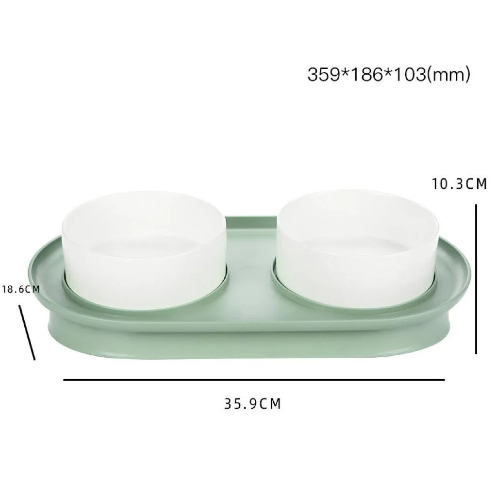 Anti-Spill Angled Pet Bowl