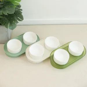 Anti-Spill Angled Pet Bowl