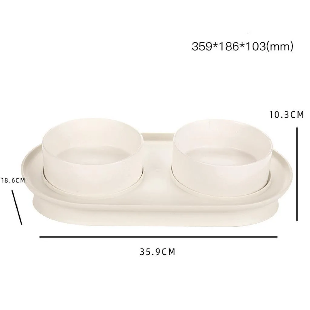 Anti-Spill Angled Pet Bowl