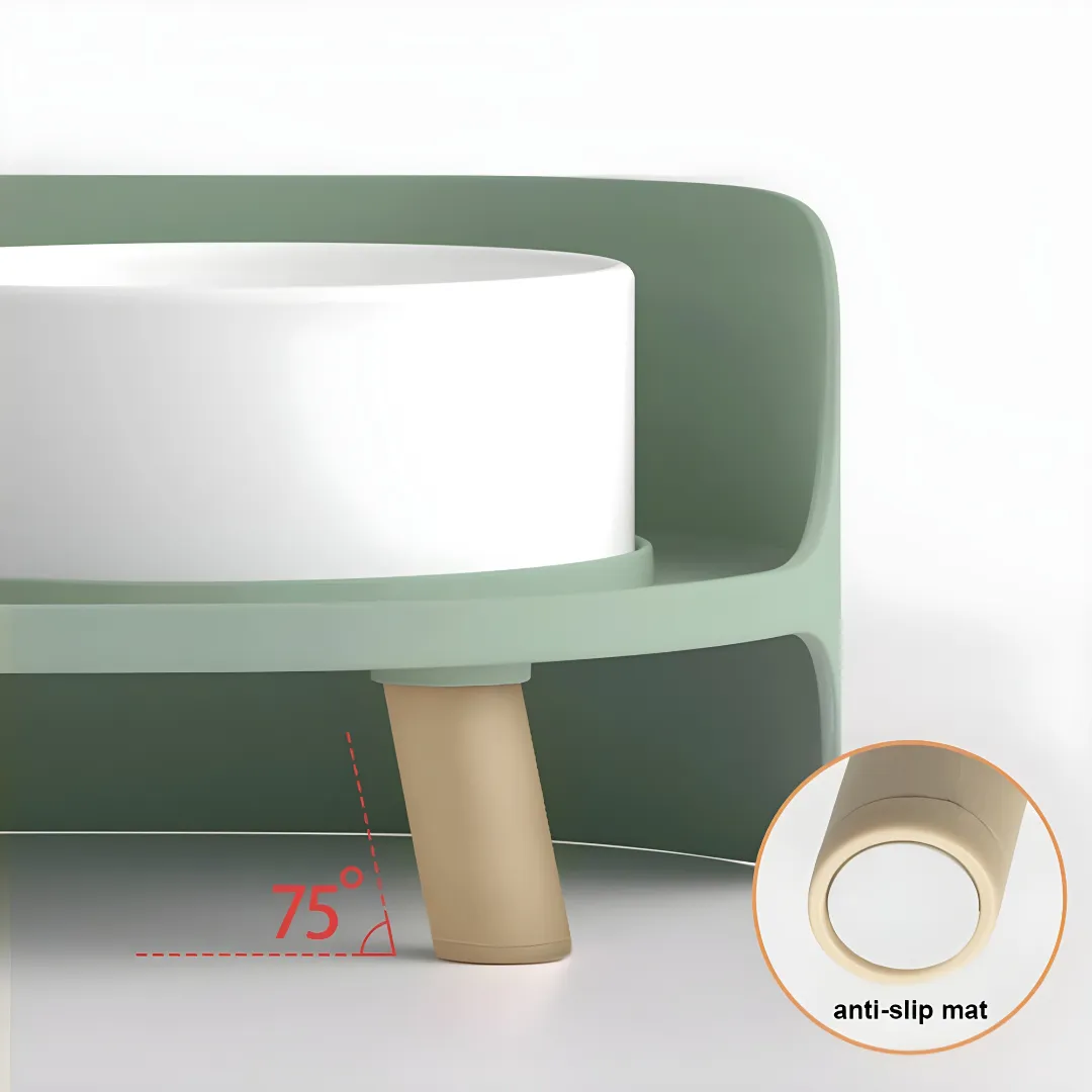 Anti-Spill Elevated Pet Bowl Feeder