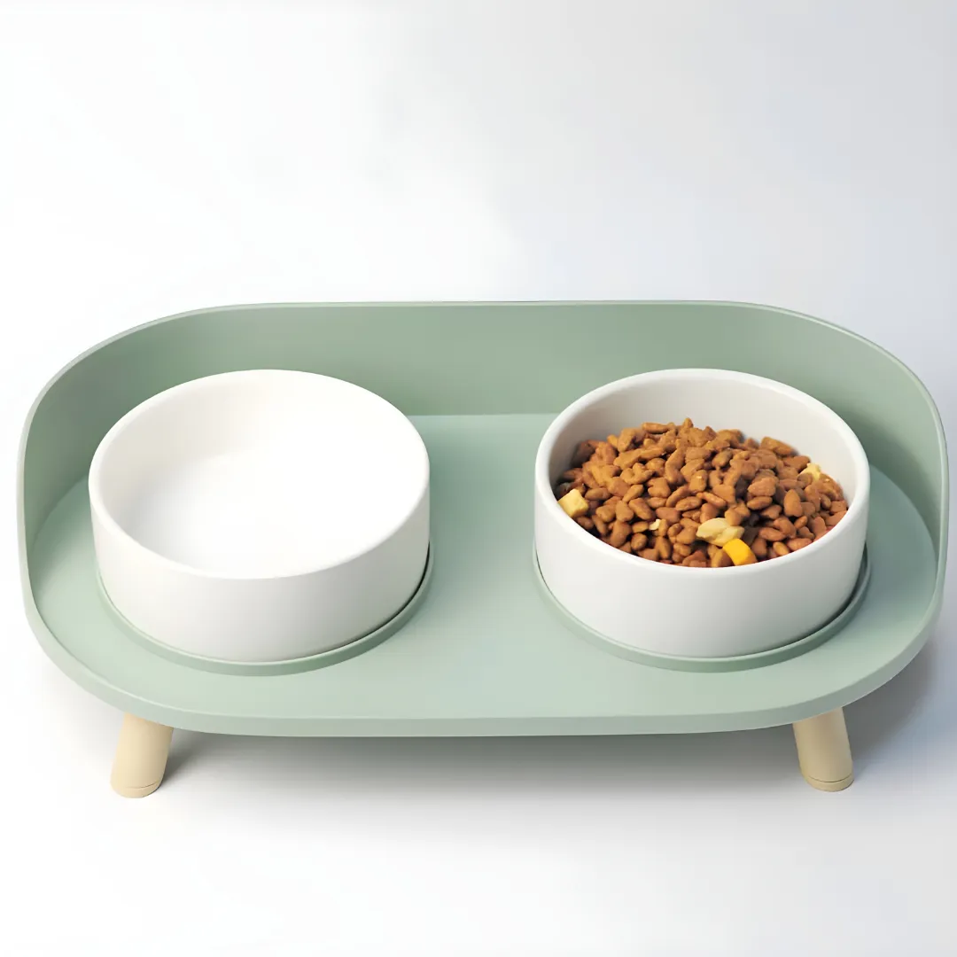 Anti-Spill Elevated Pet Bowl Feeder