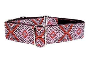 Arizona in Orange - Martingale or Buckle Dog Collar - 1.5" Width