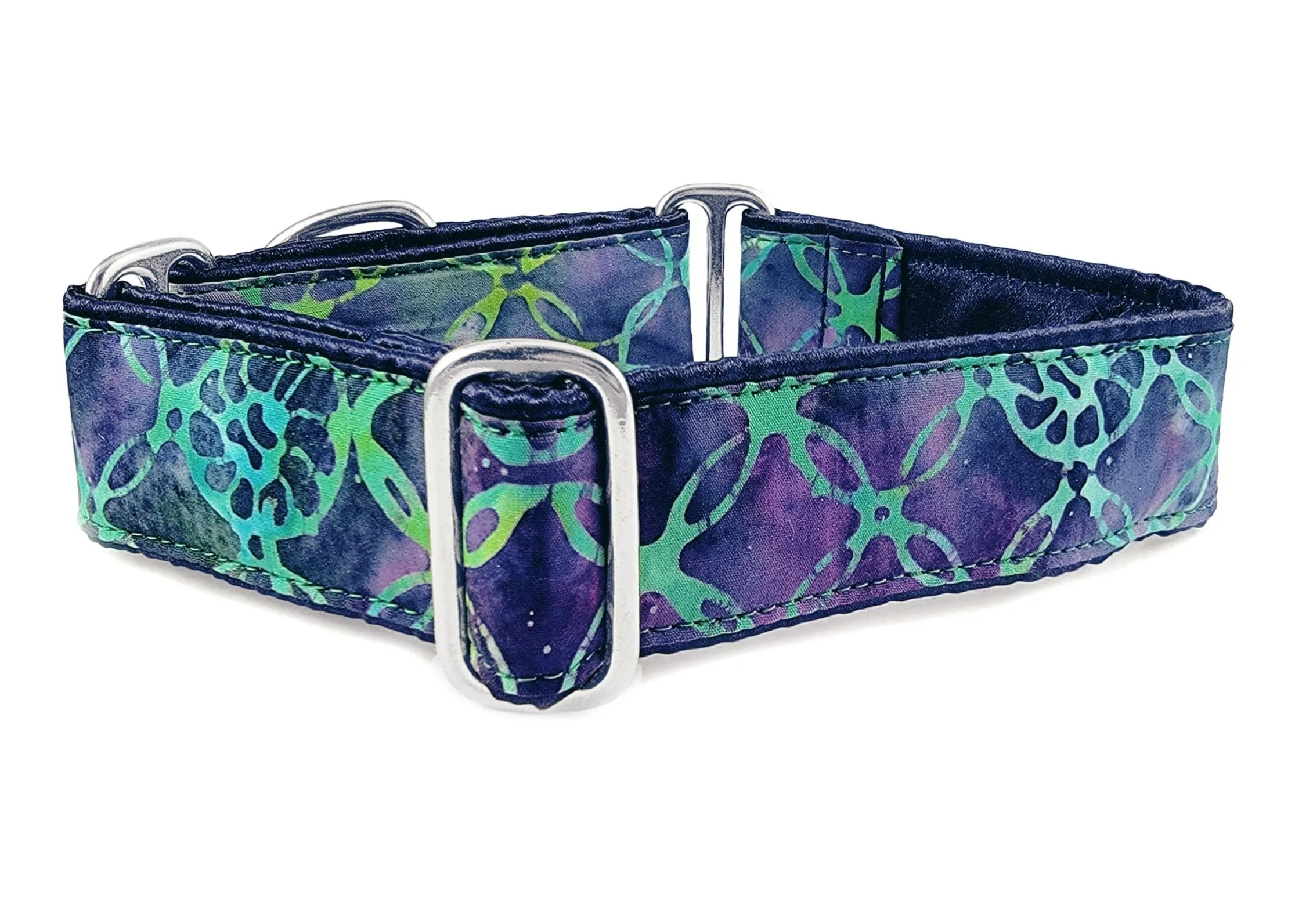 Batik - Martingale Dog Collar or Buckle Dog Collar - 1.5" Width