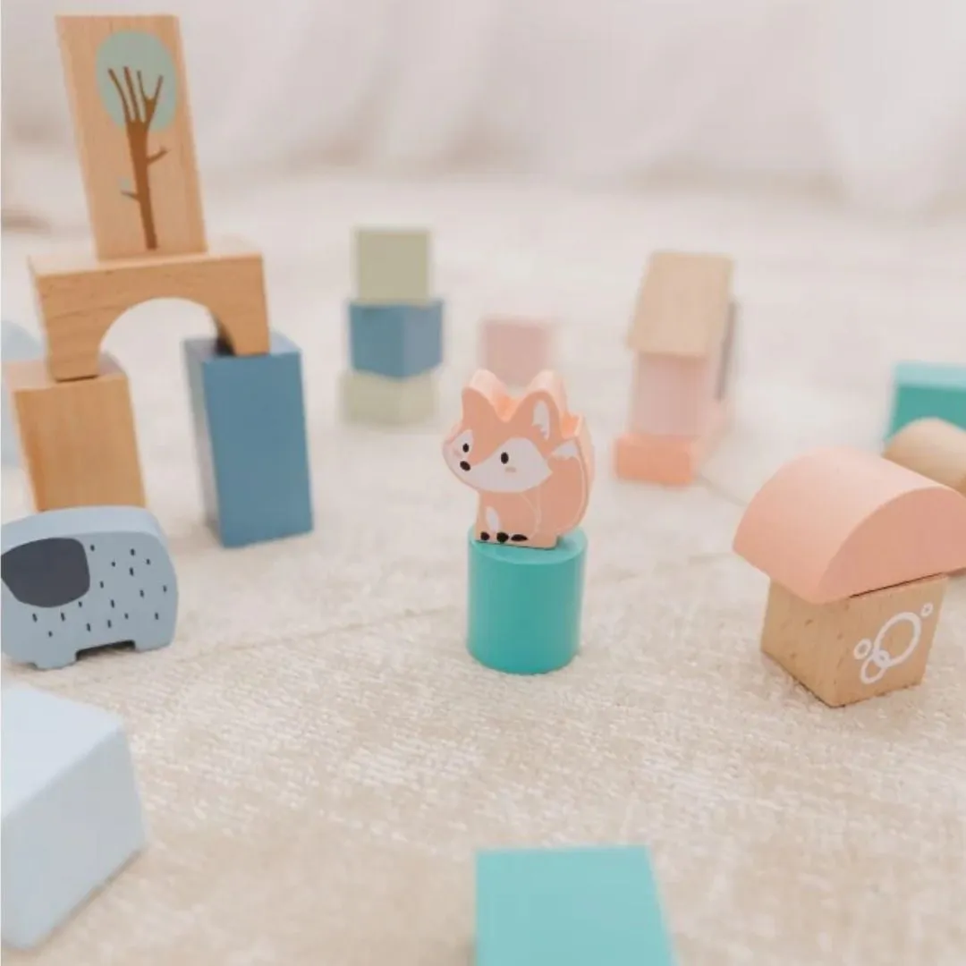 BUBBLE Wooden Activity Blocks (12m )
