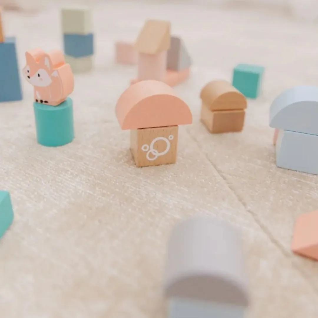 BUBBLE Wooden Activity Blocks (12m )