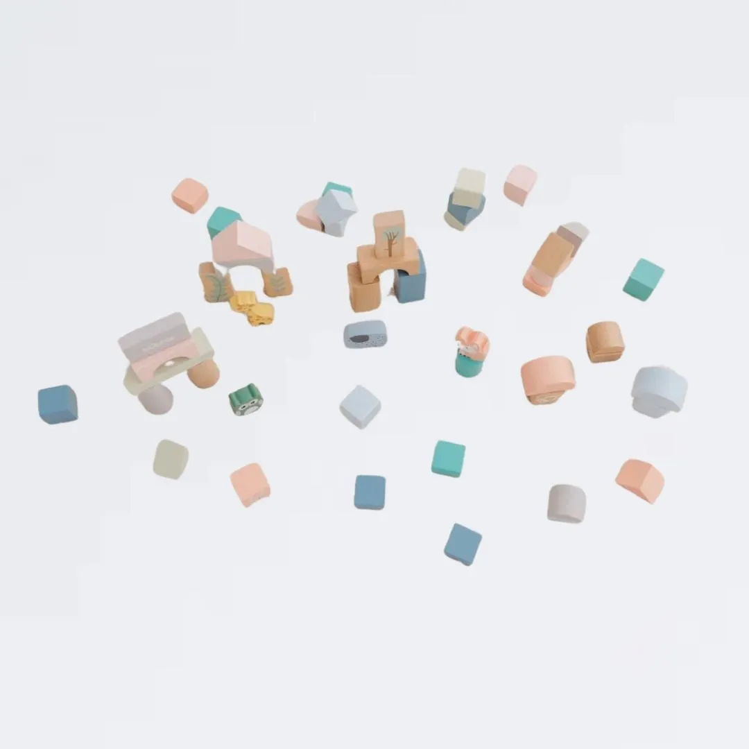 BUBBLE Wooden Activity Blocks (12m )