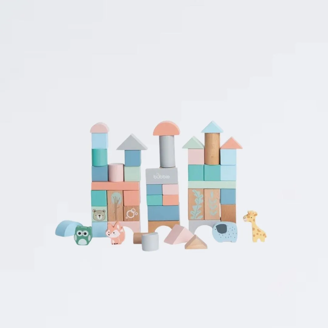 BUBBLE Wooden Activity Blocks (12m )