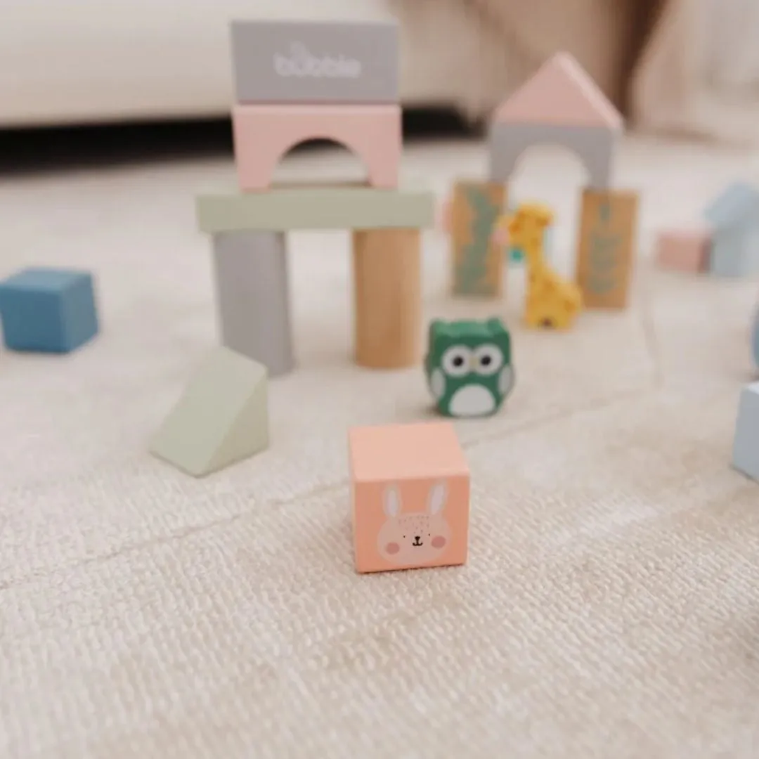 BUBBLE Wooden Activity Blocks (12m )