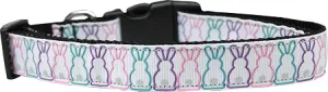 Bunny Tails Nylon Dog Collar Sm