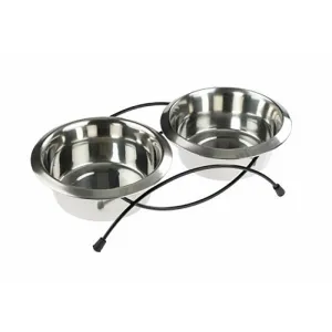 CLASSIC Anti-tip Twin Feed & Dishes 2*470ml