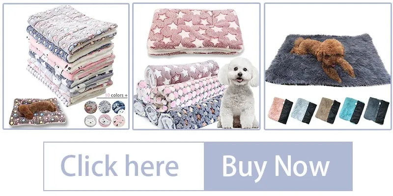Cozy Flannel Pet Blanket for Dogs and Cats - Winter Warmth with Cartoon Designs