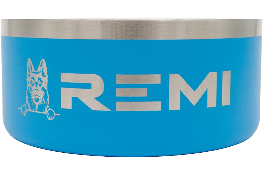 Custom Laser engraved Pet Bowl 1.9Lt