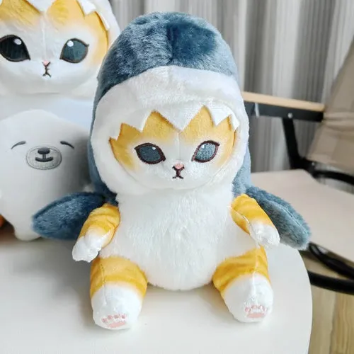 Cute 20cm Shark Cat Plush Pendant - Perfect Gift for Cat Enthusiasts