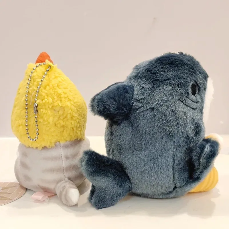 Cute 20cm Shark Cat Plush Pendant - Perfect Gift for Cat Enthusiasts