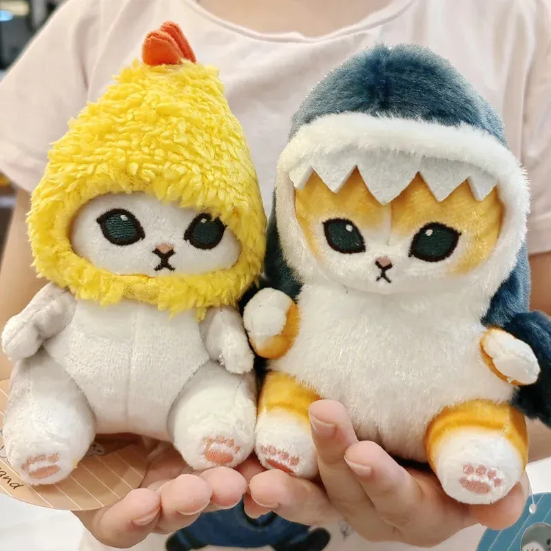 Cute 20cm Shark Cat Plush Pendant - Perfect Gift for Cat Enthusiasts