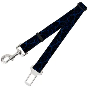 Dog Safety Seatbelt for Cars - Marble Black/Blue
