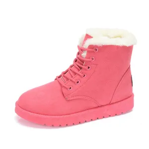 Dyavor Women Orthopedic Fur Waterproof Ankle Boots