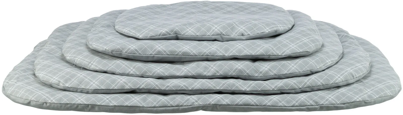 Jessie cushion, oval, , grey/white
