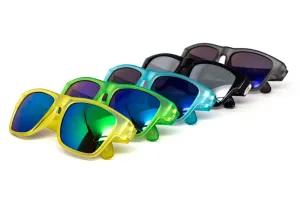 Kids Frosted Frame Reflective Sunglasses - 5 Colors