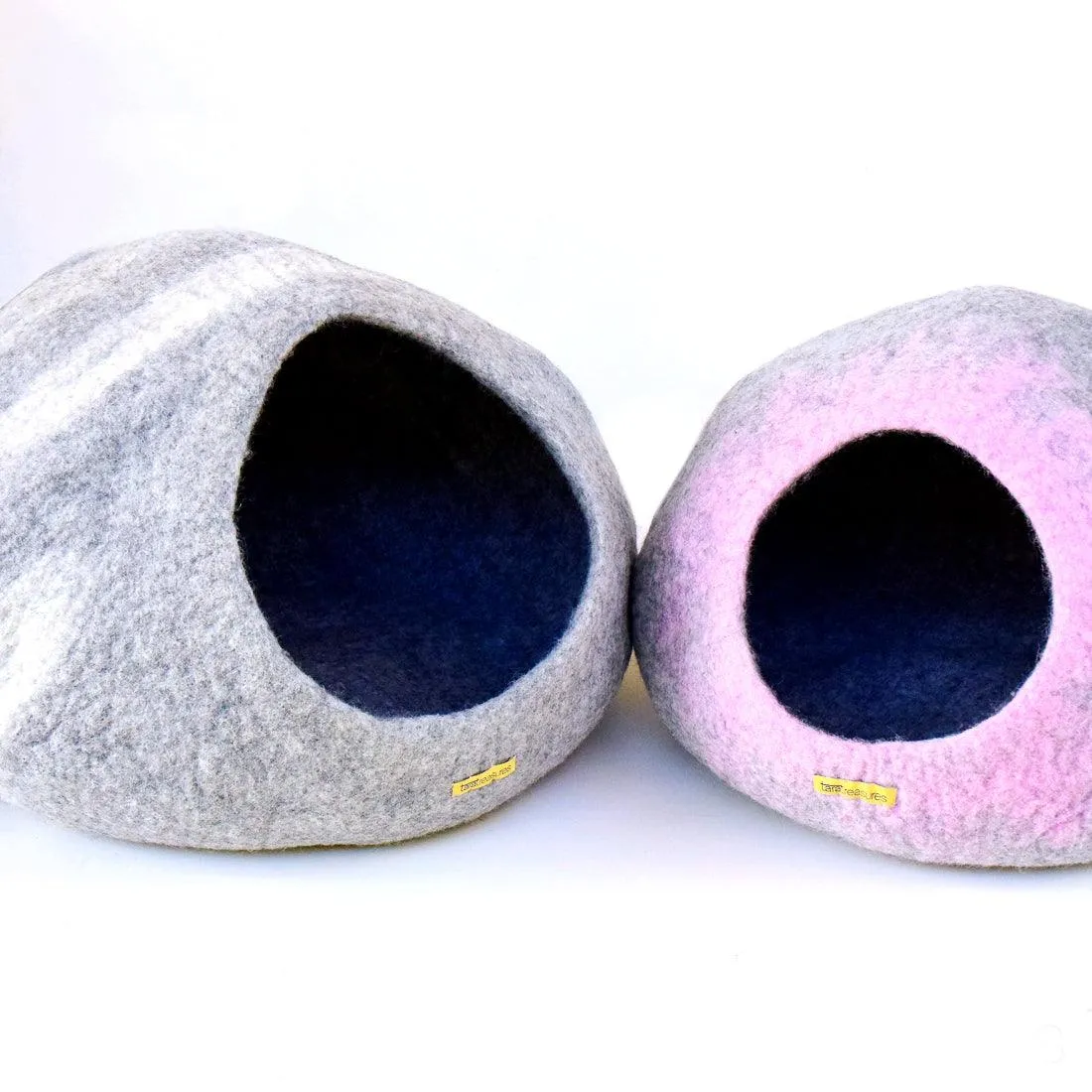 Large Cat Cave - Grey Stone Cocoon