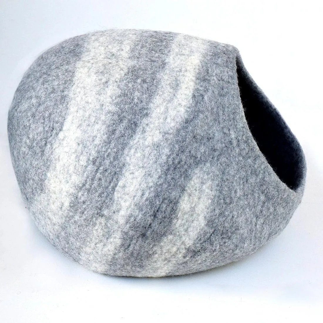 Large Cat Cave - Grey Stone Cocoon