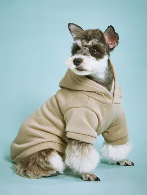 PETSIN 1pc Pet Khaki Sweatshirt