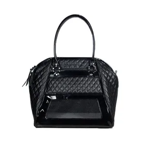 Quilted Luxe Haylee Dog Carrier - Black