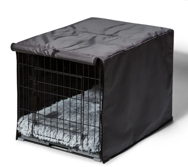 Snooza – Dog – 2 in 1 – Convertible Crate Cover – Grey