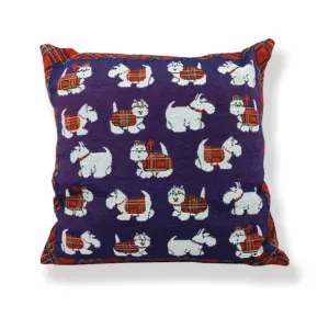 Tartan Terrier Jacquard Cushion (CUS01TT)