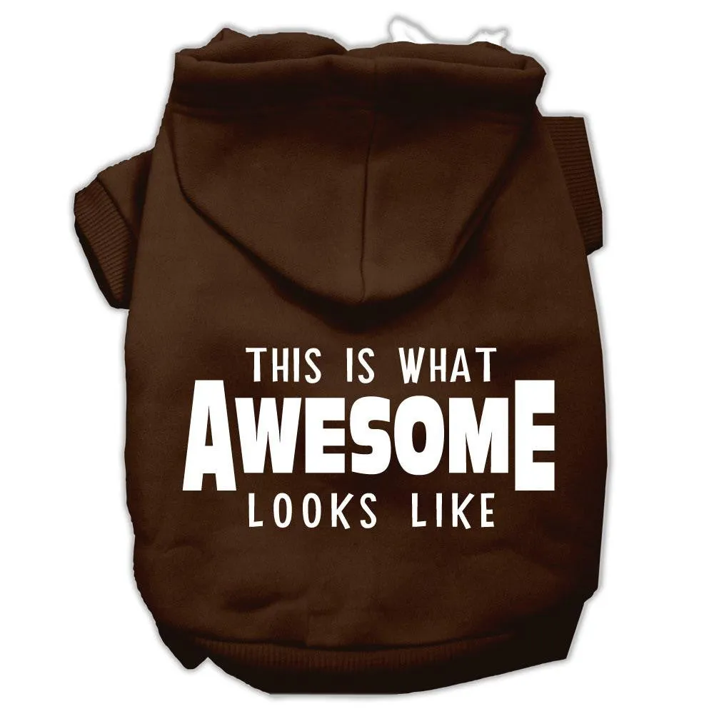 This is What Awesome Looks Like Dog Pet Hoodies Brown Size XXL (18)