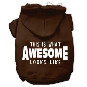 This is What Awesome Looks Like Dog Pet Hoodies Brown Size XXL (18)